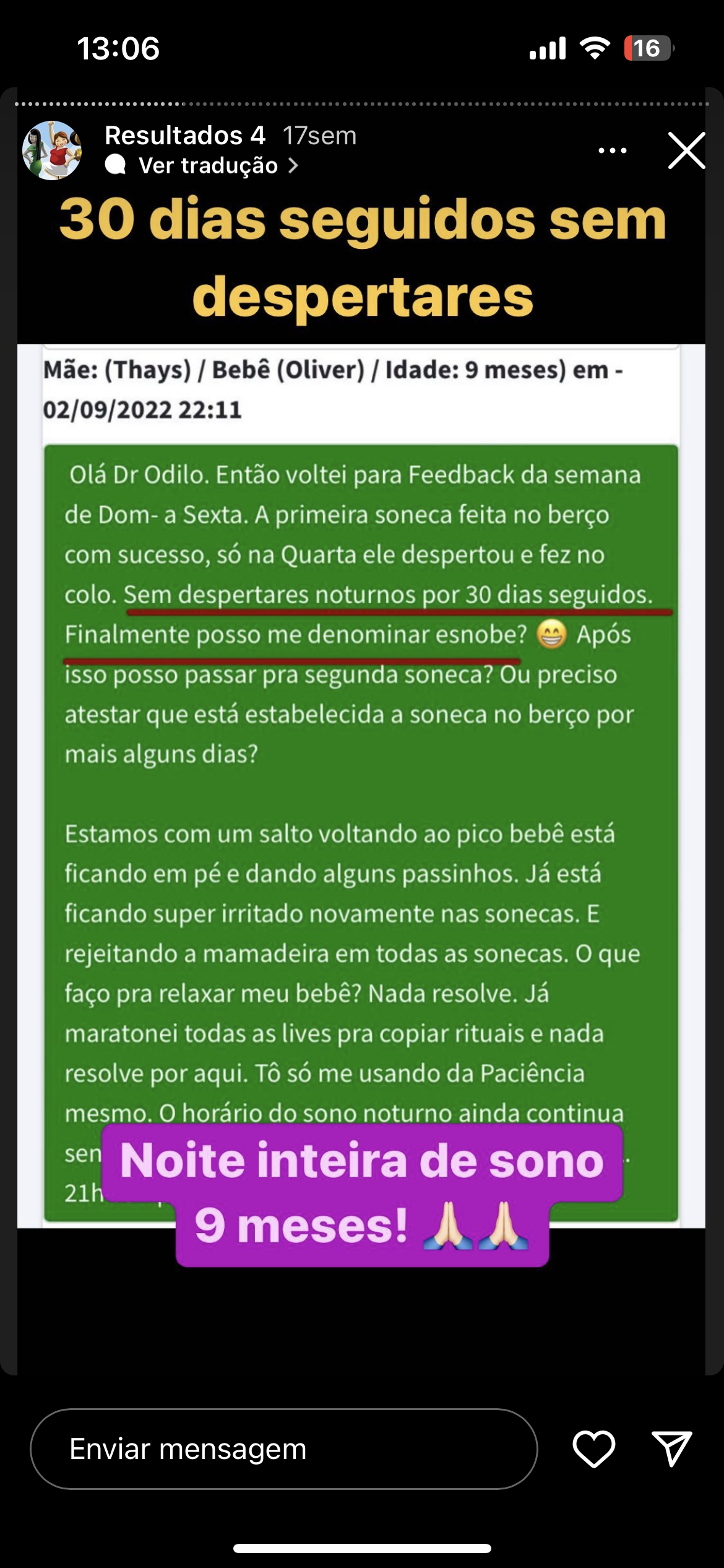 O sono do bebê, um desafio para as mães